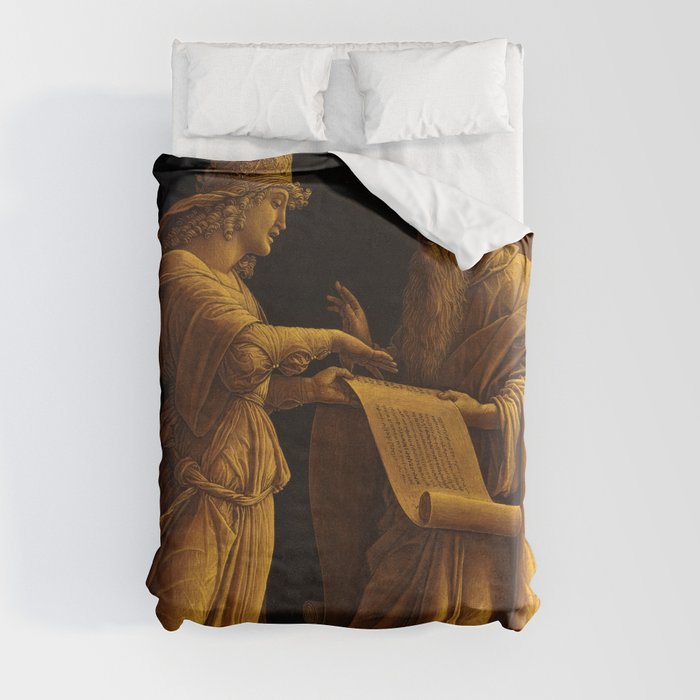 A Sibyl and a Prophet, 1495 by Andrea Mantegna Duvet Cover