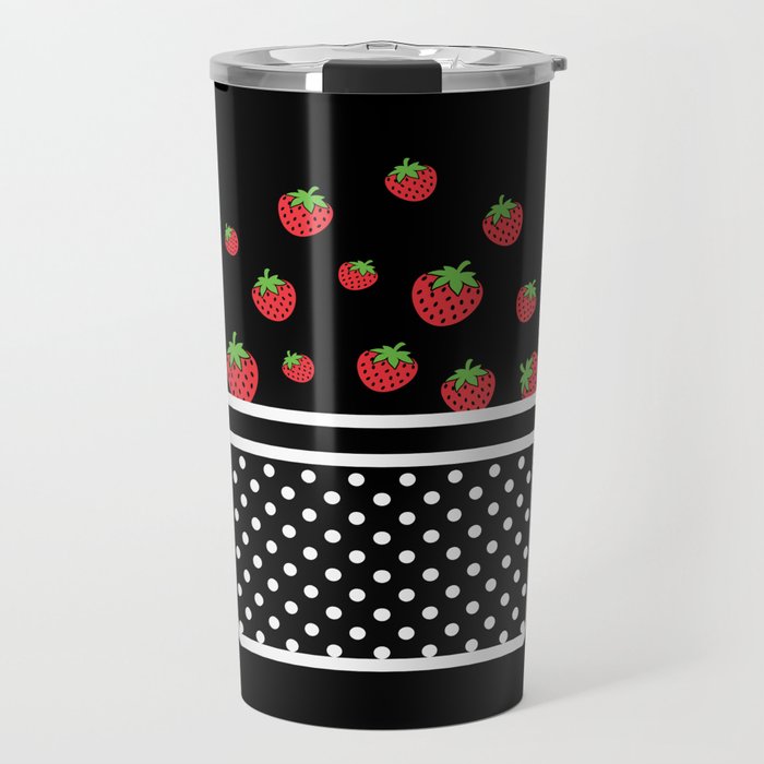Strawberry Basket Strawberry Fruits Travel Mug