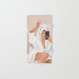 Morning Selfie Hand & Bath Towel