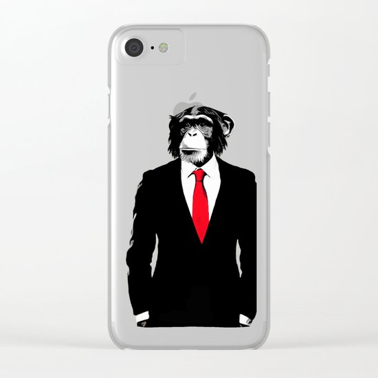 Domesticated Monkey Clear iPhone Case