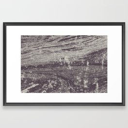 Abstract Black and White Water Photograph Framed Art Print