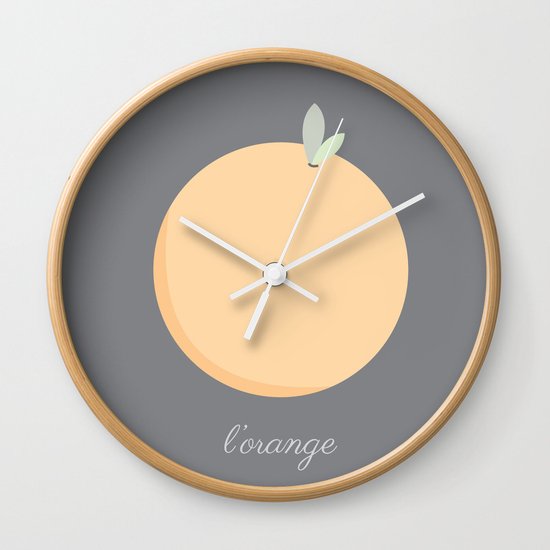 L'orange Wall Clock