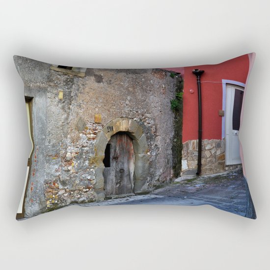 Sicilian Medieval Village (The Godfather/ Francis Ford Coppola/1971) Rectangular Pillow