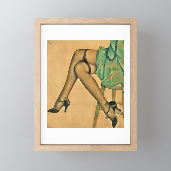 Alberto Vargas Pin Up Girl (46) Framed Mini Art Print