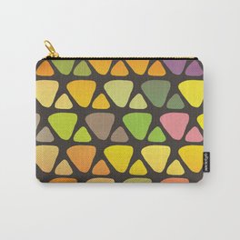 Bright colorful abstract triangles retro pattern Carry-All Pouch