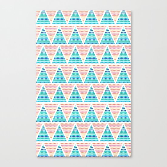 Mixed Aztec Pattern Canvas Print