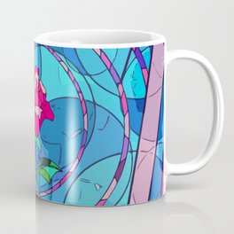 Rose Stained Glass Coffee Mug