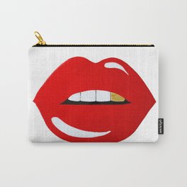 Red Lips Carry-All Pouch
