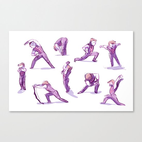When I Get Nervous I Do a Deep Lunge Canvas Print