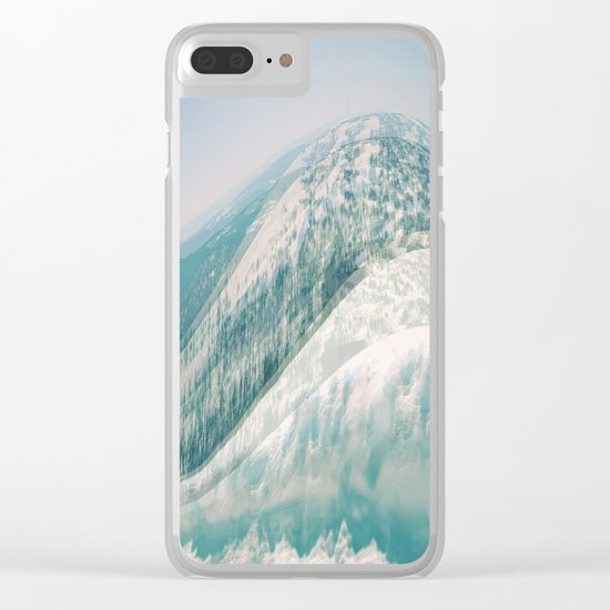 Blue mountains Clear iPhone Case