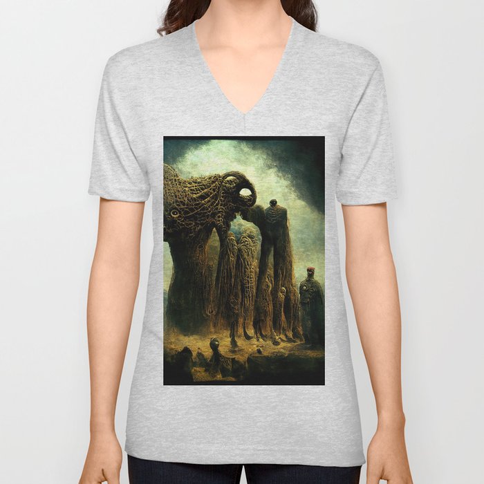 Nightmares from the Beyond V Neck T Shirt