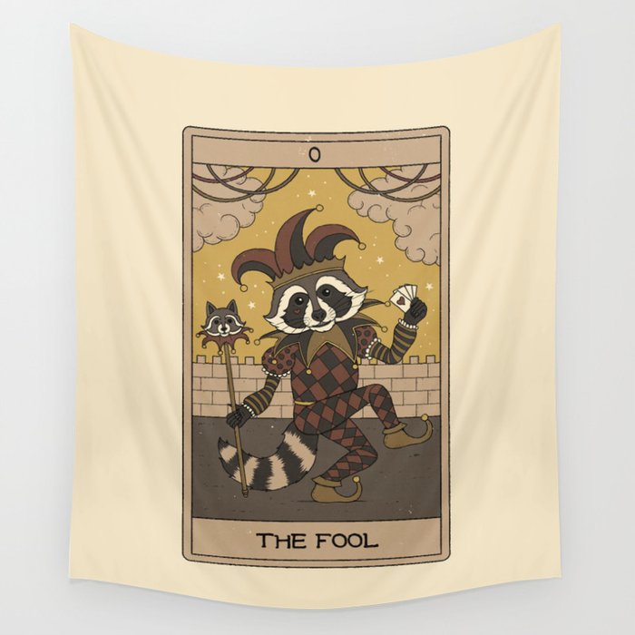 The Fool Raccoons Tarot Wall Tapestry by Thiago Correa Society6
