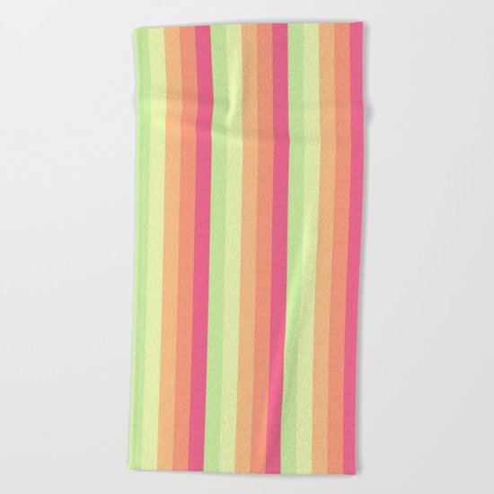 Melon Ball Striped Pattern Beach Towel