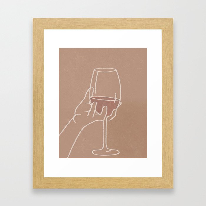 Wine Aesthetic Framed Art Print