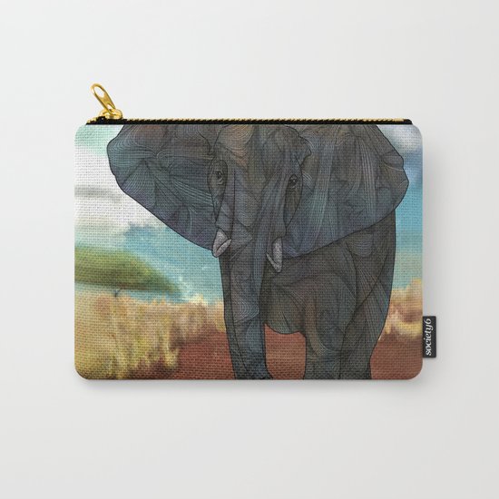 African Elephant Carry-All Pouch