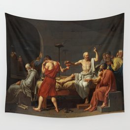 The Death of Socrates - Jacques Louis David, 1787  Wall Tapestry