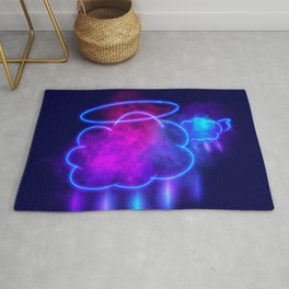 Clouds with Halo and Wings Rug