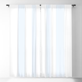 Alice Blue and White Cabana Tent Stripes Blackout Curtain