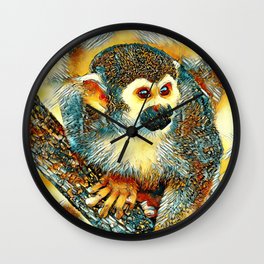 AnimalArt_Monkey_20170602_by_JAMColorsSpecial Wall Clock