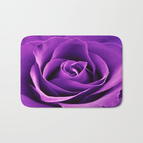 Purple Passion Rose Bath Mat