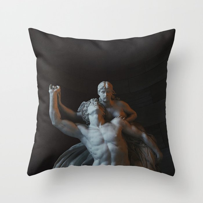 Mercury and Psyche Throw Pillow