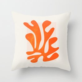 Flamingo: Matisse Color Series IV | Mid-Century Edition Throw Pillow