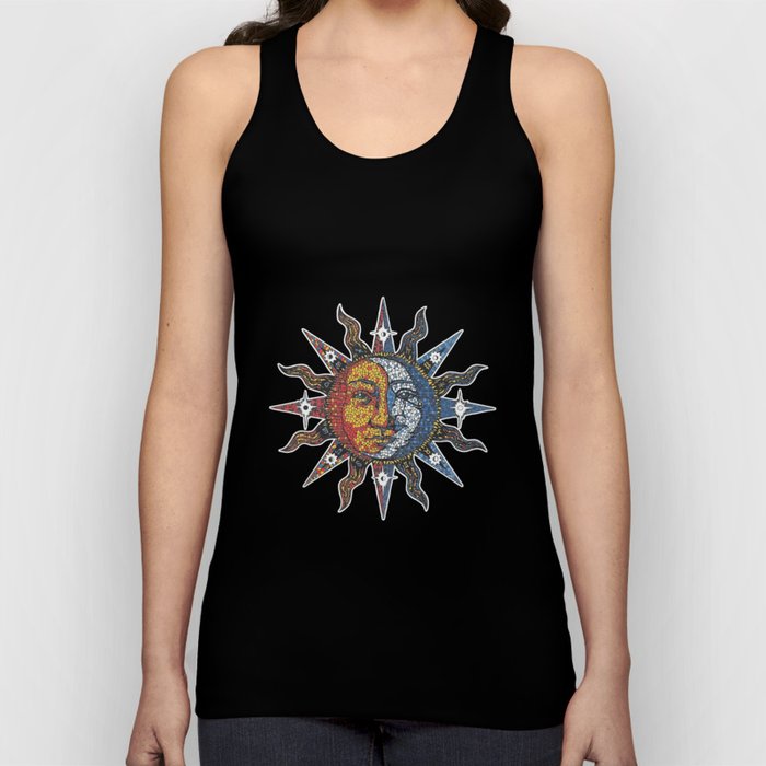 Celestial Mosaic Sun/Moon Tank Top