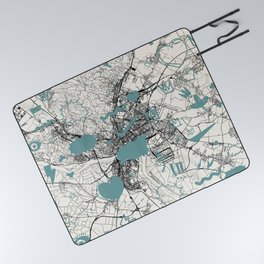 Bratislava, Slovakia - Map Collage Picnic Blanket