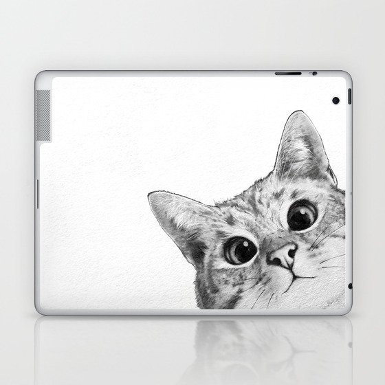 sneaky cat Laptop & iPad Skin