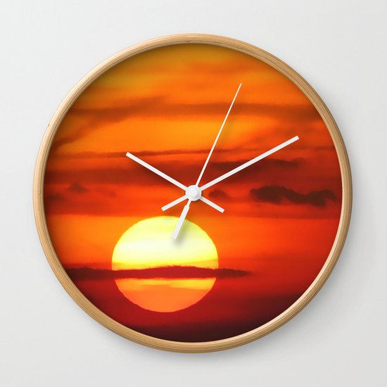 Sunset at Devil's Dyke (UK) Wall Clock