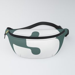 3 (White & Dark Green Number) Fanny Pack