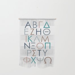 Greek Alphabet Wall Hanging