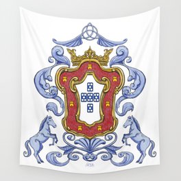 Portuguese Crest Wall Tapestry