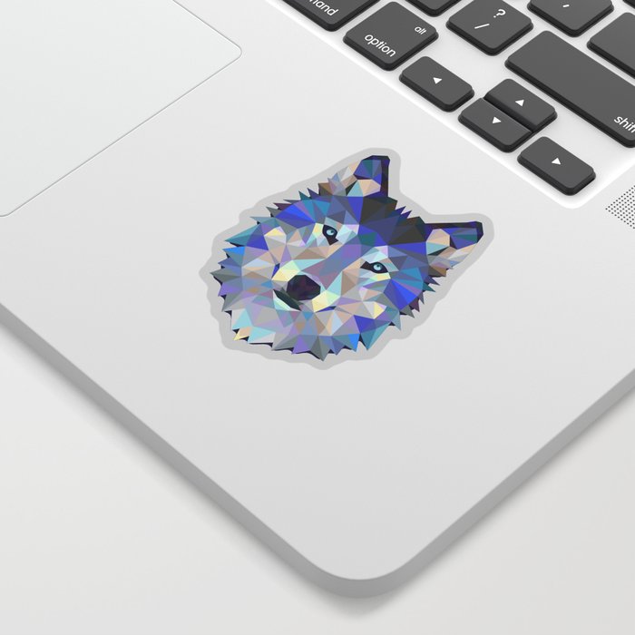 Colorful Wolf Sticker
