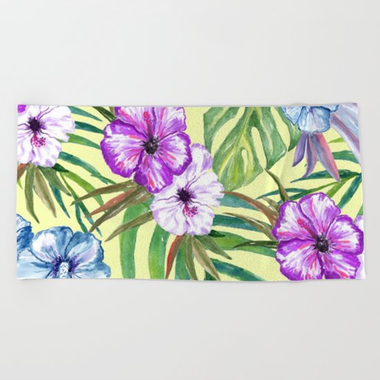 Tropical Summer #3 Beach Towel