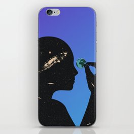 supreme mind or creator with human silhouette iPhone Skin