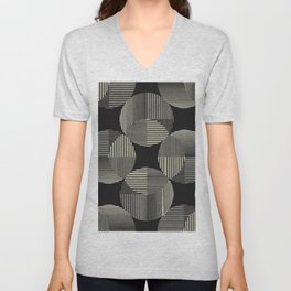 Geometric Circle Background 1 V Neck T Shirt