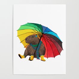 Capybara pride Poster