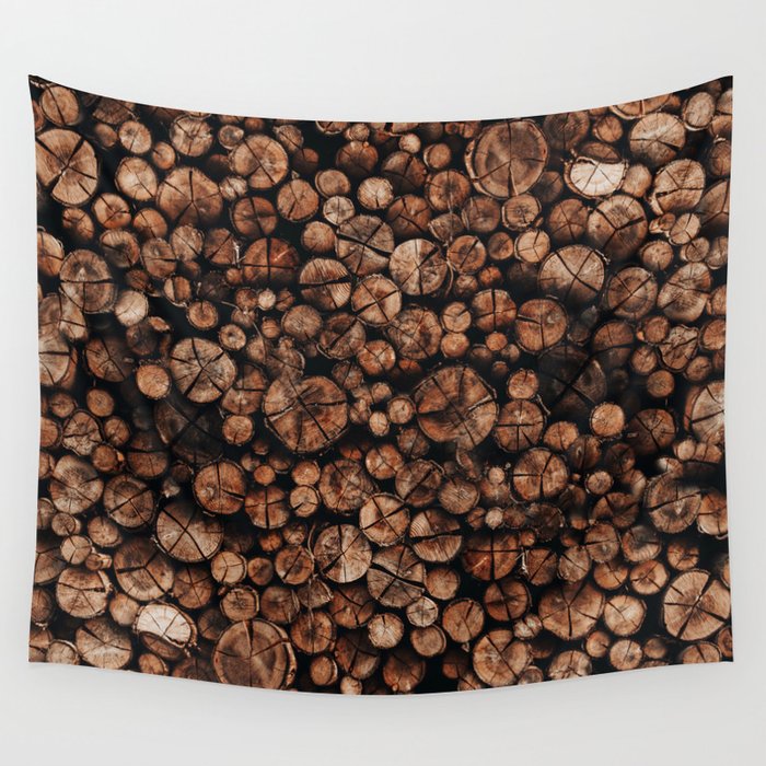 Logs Wall Tapestry