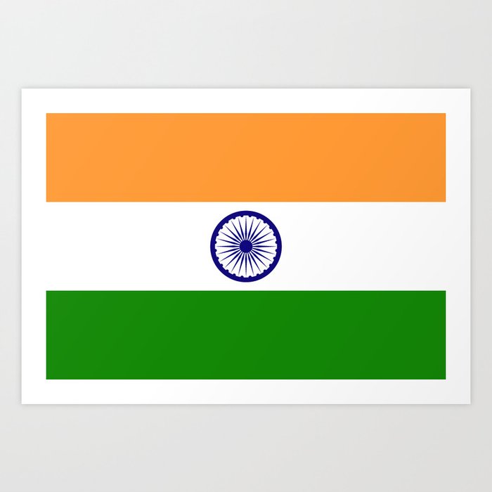 emne Inspicere hjælpe Indian flag of India Art Print by LonestarDesigns2020 is Modern Home Decor  | Society6