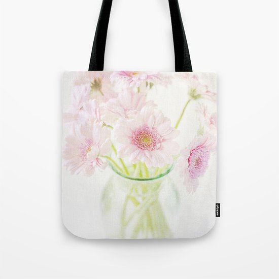 Pink Gerberas In A Vase {Light Textured Version} Tote Bag