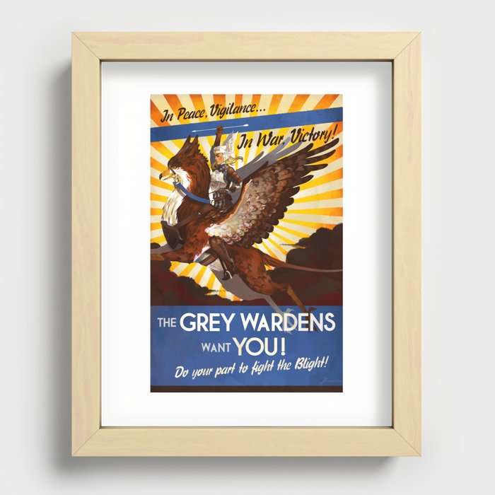 In Peace, Vigilance -- In War, Victory! Recessed Framed Print