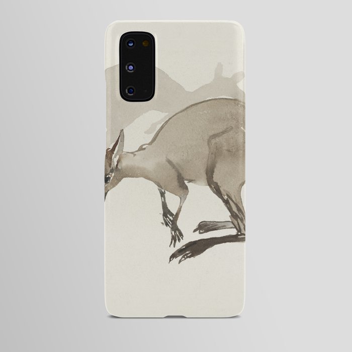 Kangaroo illustration Android Case