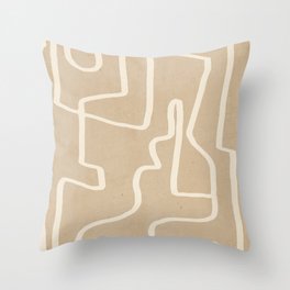 Abstract line art 143 Throw Pillow