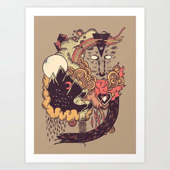 Leader of the Pack Art Print