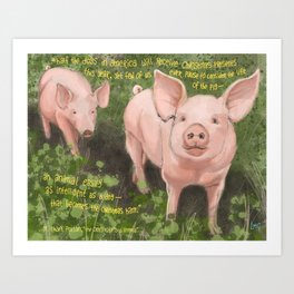 Pigs 2 Art Print