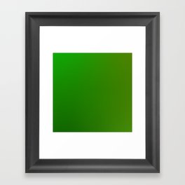 31 Green Gradient Background 220713 Minimalist Art Valourine Digital Design Framed Art Print
