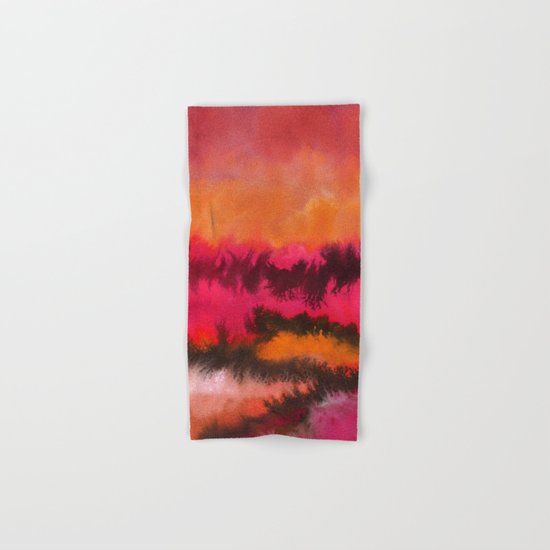 Watercolor abstract landscape 26 Hand & Bath Towel