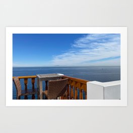 A VIEW FROM CATALINA Art Print