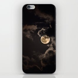 Moon clouds iPhone Skin